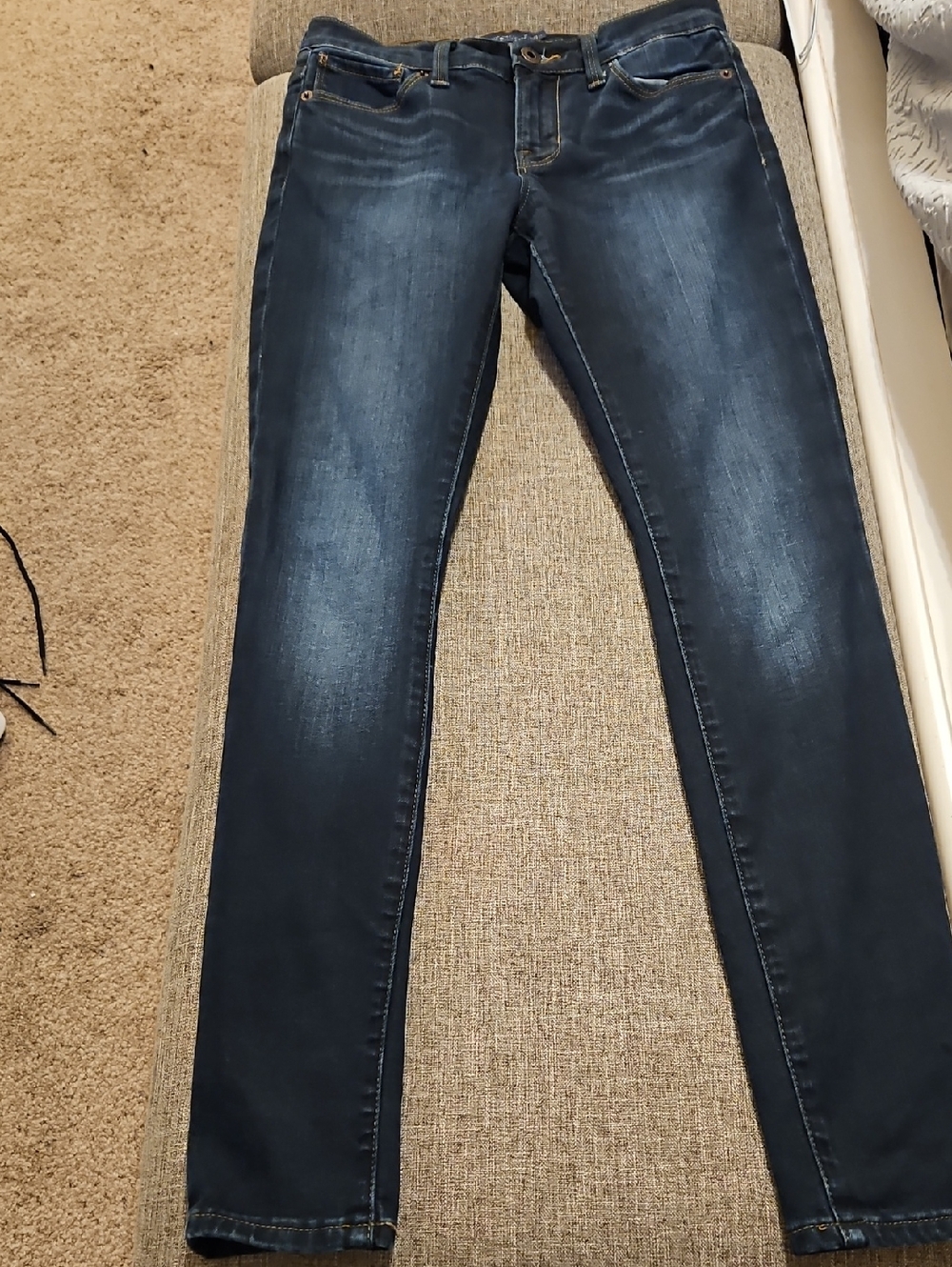 Lucky Brand Women's Faded Dark Blue Skinny Jeans